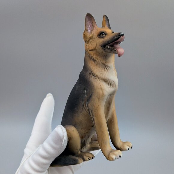 Vintage Aldon Porcelain German Shepherd Figurine: Midcentury Collectible - Picture 2 of 8